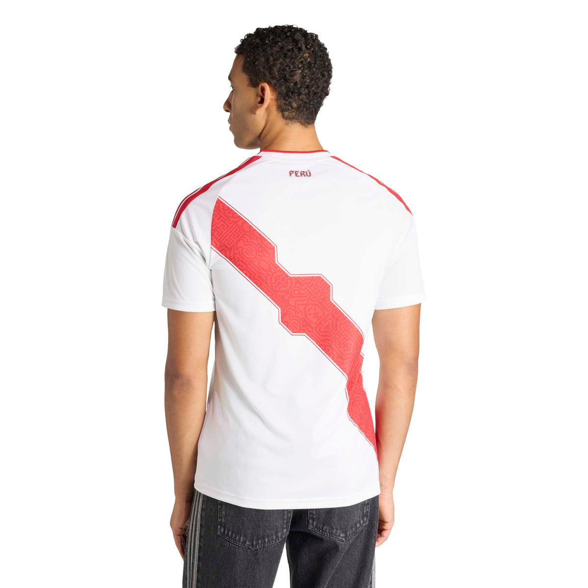 Peru National Team FIFA Adidas Men White 2026 Replica Home Jersey product image 4, provided for visual reference and product