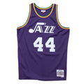 Pete Maravich New Orleans Jazz NBA Mitchell & Ness Men Purple 1974-75 Hardwood Classics Swingman Jersey product image 1,