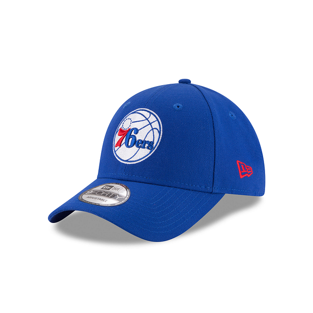 Philadelphia 76ers NBA New Era Men Royal 9Forty The League Adjustable Hat product image 1, provided for visual reference and