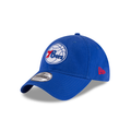 Philadelphia 76ers NBA New Era Men Royal 9Twenty Core Classic Adjustable Hat product image 1, provided for visual reference