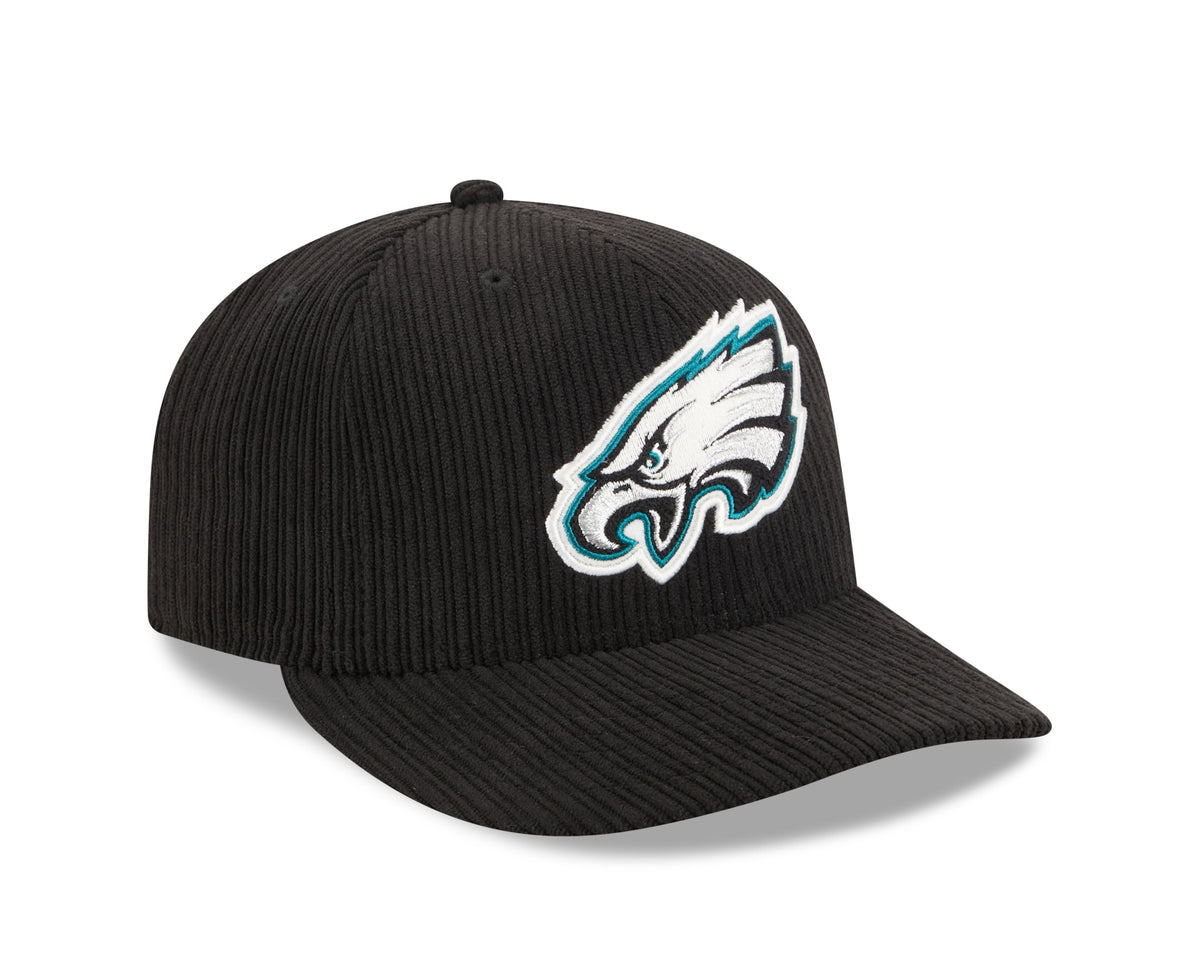 Philadelphia Eagles NFL New Era Men Black 59Fifty Chenille Pop Fitted Hat product image 4, provided for visual reference and