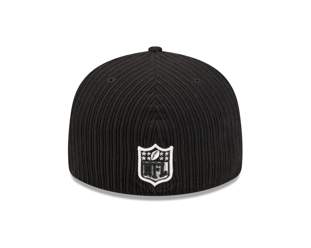 Philadelphia Eagles NFL New Era Men Black 59Fifty Chenille Pop Fitted Hat product image 2, provided for visual reference and