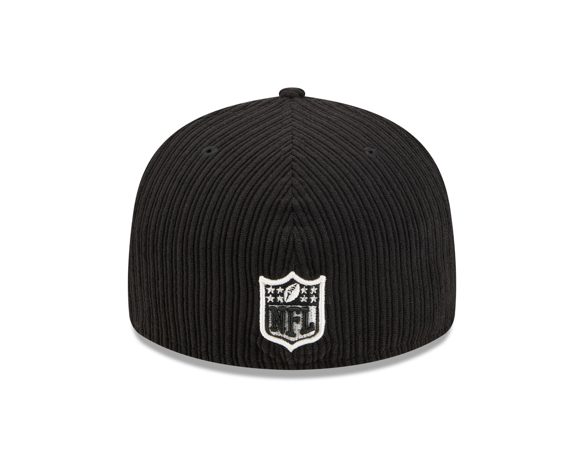 Philadelphia Eagles NFL New Era Men Black 59Fifty Chenille Pop Fitted Hat product image 2, provided for visual reference and