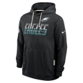 Philadelphia Eagles NFL Nike Men Charcoal Black Sideline Standard Issue Dri-FIT Pullover Hoodie product image 1, provided