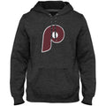 Philadelphia Phillies MLB Bulletin Men Charcoal Cooperstown Express Twill Logo Hoodie product image 1, provided for visual