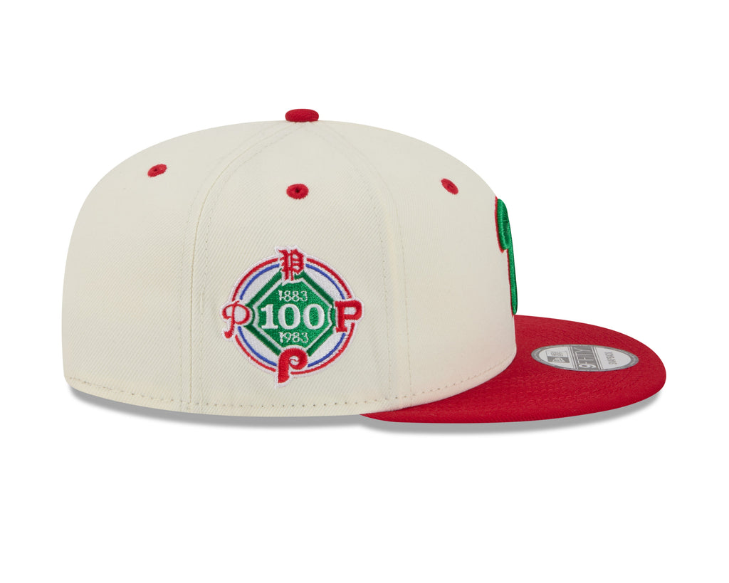 Philadelphia Phillies MLB New Era Men Cream/Red 9Fifty Mascot Pin Snapback product image 6, provided for visual reference