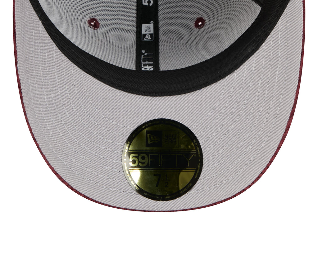 Philadelphia Phillies MLB New Era Men Maroon 59Fifty Cooperstown Chenille Pop Fitted Hat product image 7, provided for