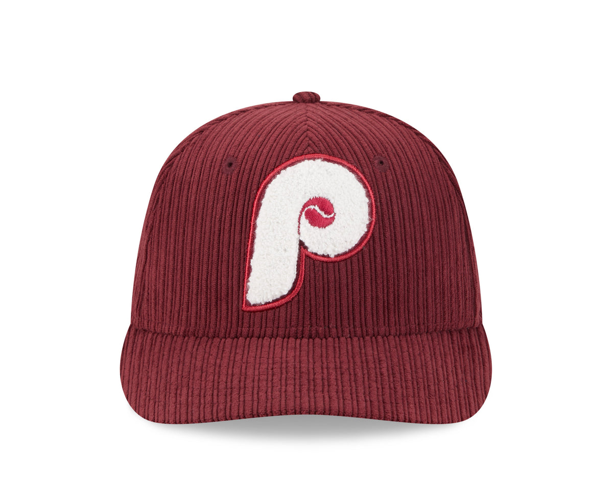 Philadelphia Phillies MLB New Era Men Maroon 59Fifty Cooperstown Chenille Pop Fitted Hat product image 3, provided for