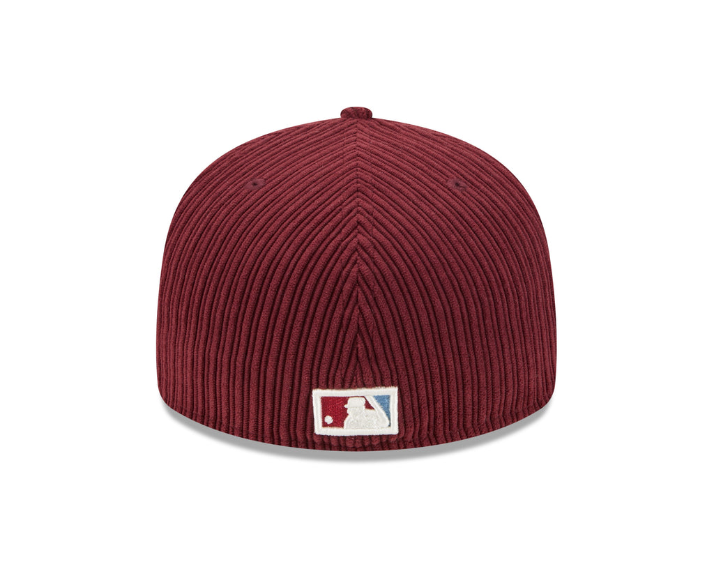 Philadelphia Phillies MLB New Era Men Maroon 59Fifty Cooperstown Chenille Pop Fitted Hat product image 2, provided for