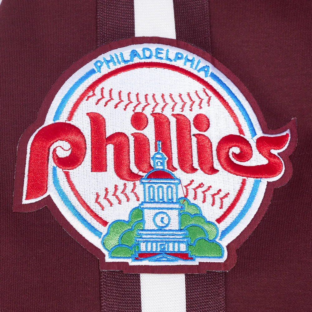 Philadelphia Phillies MLB Pro Standard Men Maroon Cooperstown Game Day Double Knit Jacket product image 7, provided for