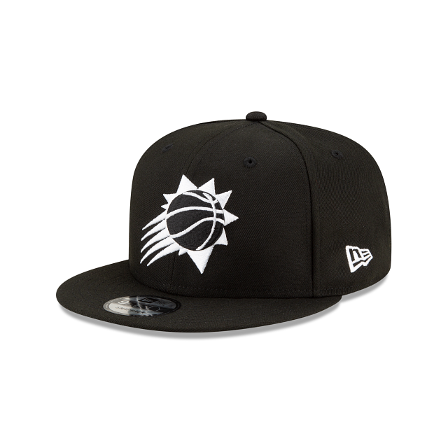 Phoenix Suns NBA New Era Men Black/White 9Fifty Basic Snapback product image 1, provided for visual reference and product