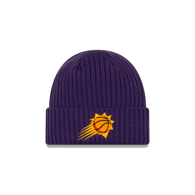 Phoenix Suns NBA New Era Men Purple Core Classic Cuff Knit Beanie product image 1, provided for visual reference and product