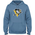 Pittsburgh Penguins NHL Bulletin Men Light Blue Express Twill Logo Hoodie product image 1, provided for visual reference and