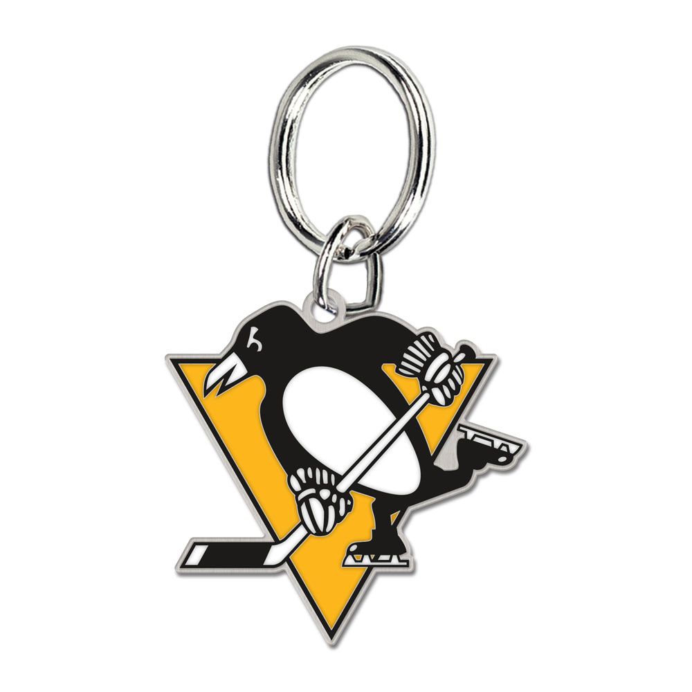Pittsburgh Penguins NHL WinCraft Team Logo Premium Keychain product image 1, provided for visual reference and product