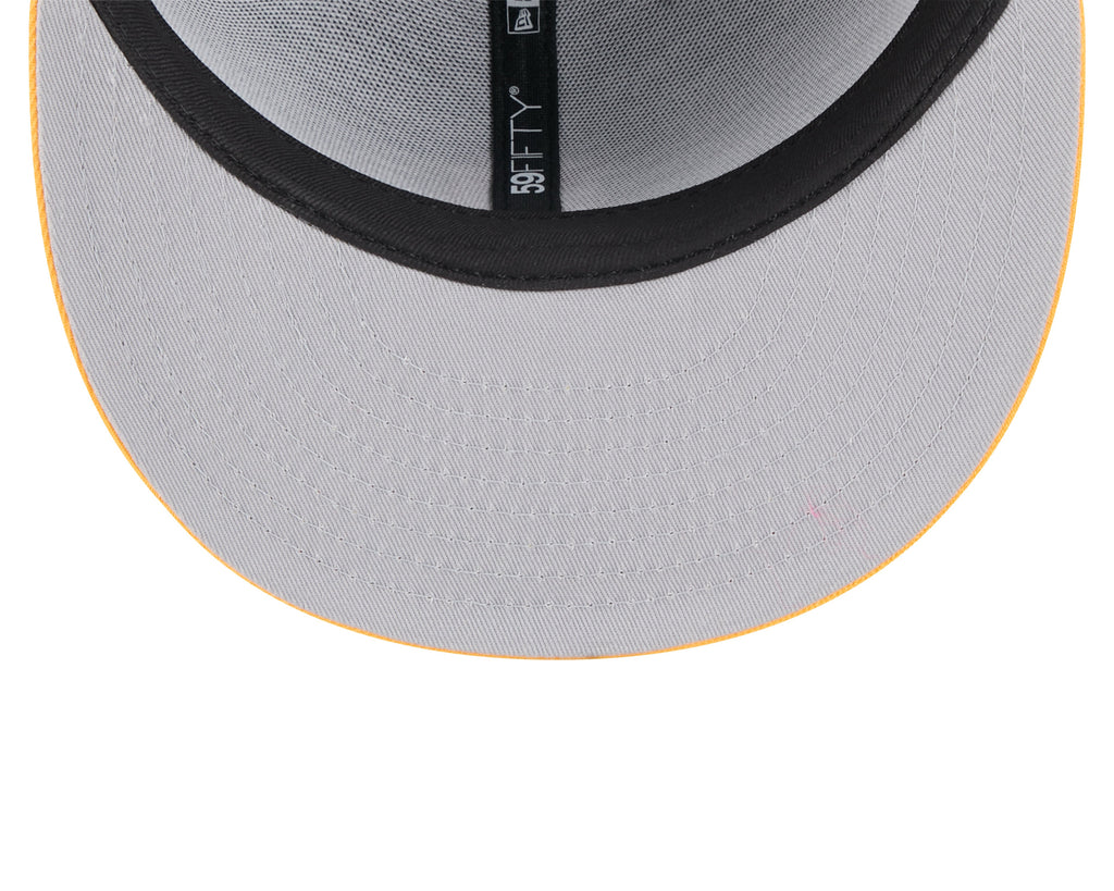 Pittsburgh Pirates MLB New Era Men Black 59Fifty Two Tone Pinstripe Fitted Hat product image 7, provided for visual