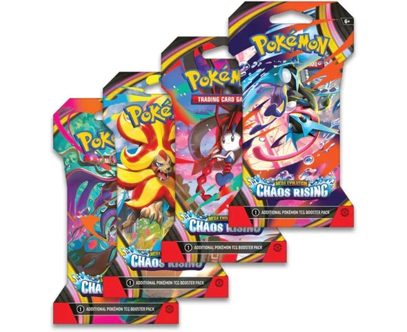 Pokémon TCG Mega Evolution ME04 Chaos Rising Blister Pack product image 1, provided for visual reference and product detail