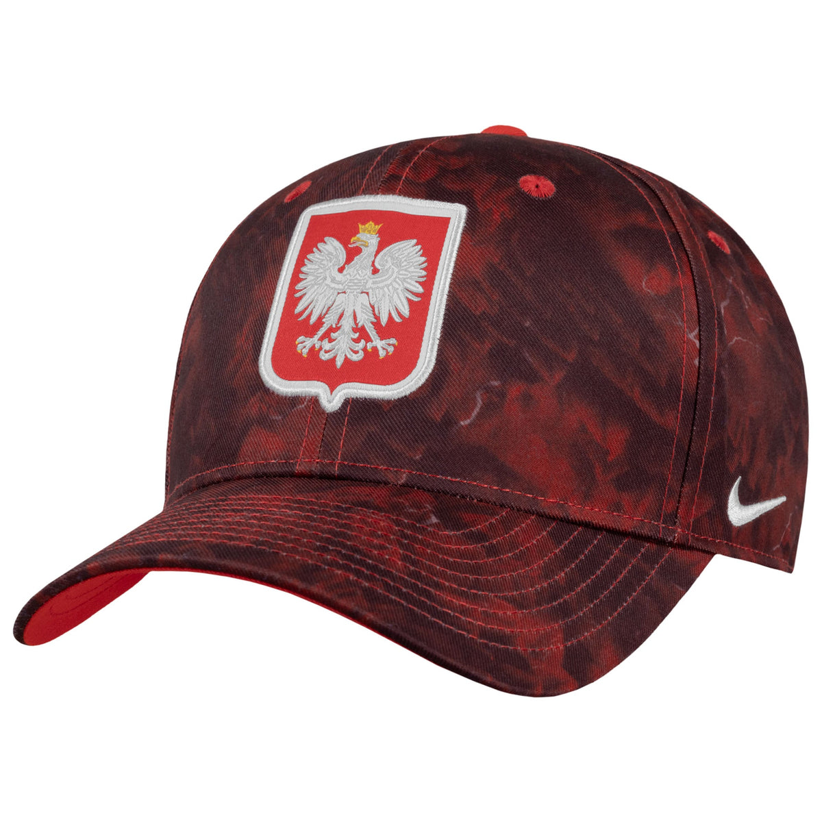 Poland National Team FIFA Nike Men Red Rise Adjustable Hat product image 1, provided for visual reference and product detail