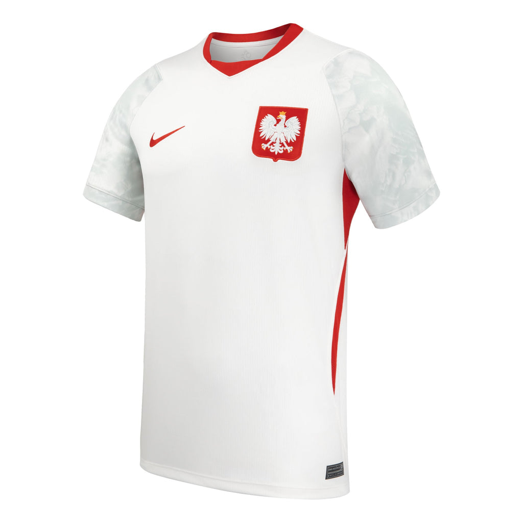 Poland National Team FIFA Nike Youth White 2026 Home Stadium Replica Jersey product image 1, provided for visual reference