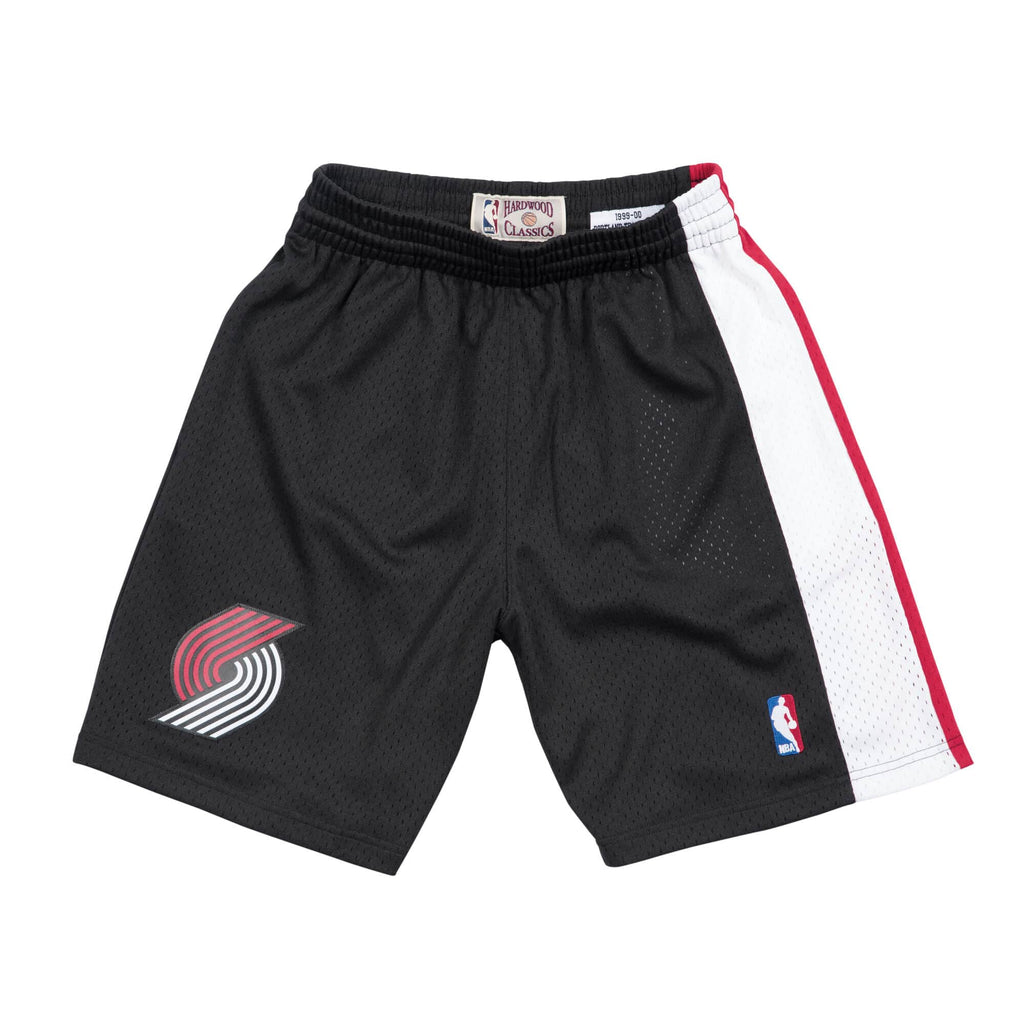 Portland Trail Blazers NBA Mitchell & Ness Men Black 1999-00 Reload Hardwood Classics Swingman Shorts product image 1,