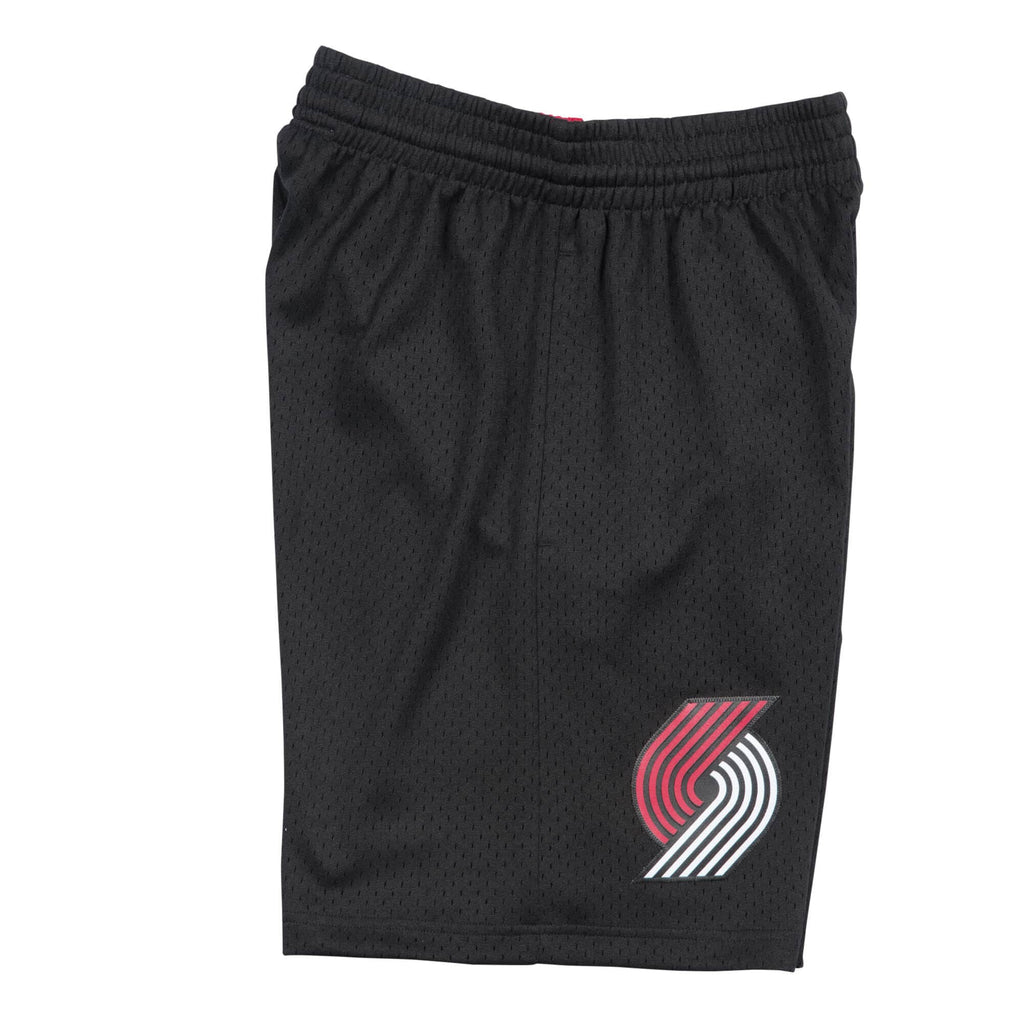 Portland Trail Blazers NBA Mitchell & Ness Men Black 1999-00 Reload Hardwood Classics Swingman Shorts product image 4,