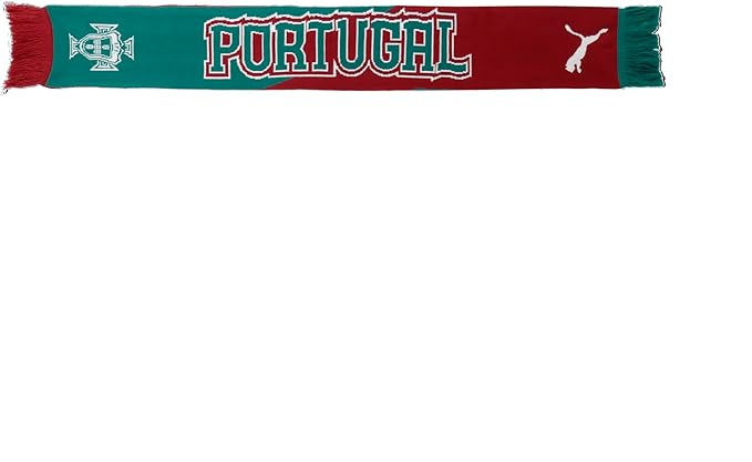 Portugal National Team FIFA Puma Green/Red Culture Scarf product image 3, provided for visual reference and product detail