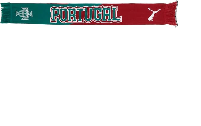 Portugal National Team FIFA Puma Green/Red Culture Scarf product image 4, provided for visual reference and product detail