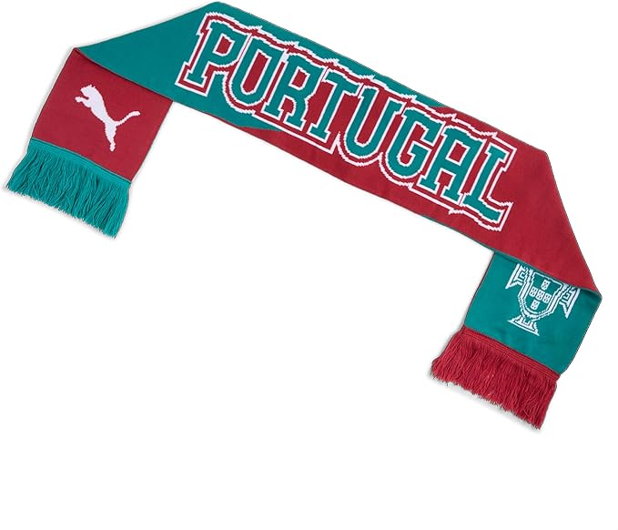 Portugal National Team FIFA Puma Green/Red Culture Scarf product image 2, provided for visual reference and product detail