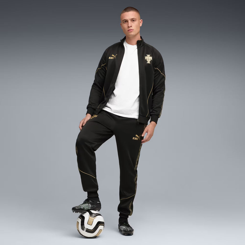 Portugal National Team FIFA Puma Men Black 2025/26 Special Edition Eusébio King Pre-match Pants product image 3, provided