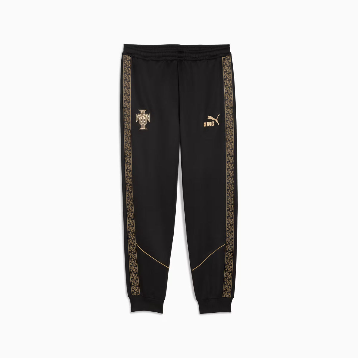 Portugal National Team FIFA Puma Men Black 2025/26 Special Edition Eusébio King Pre-match Pants product image 1, provided