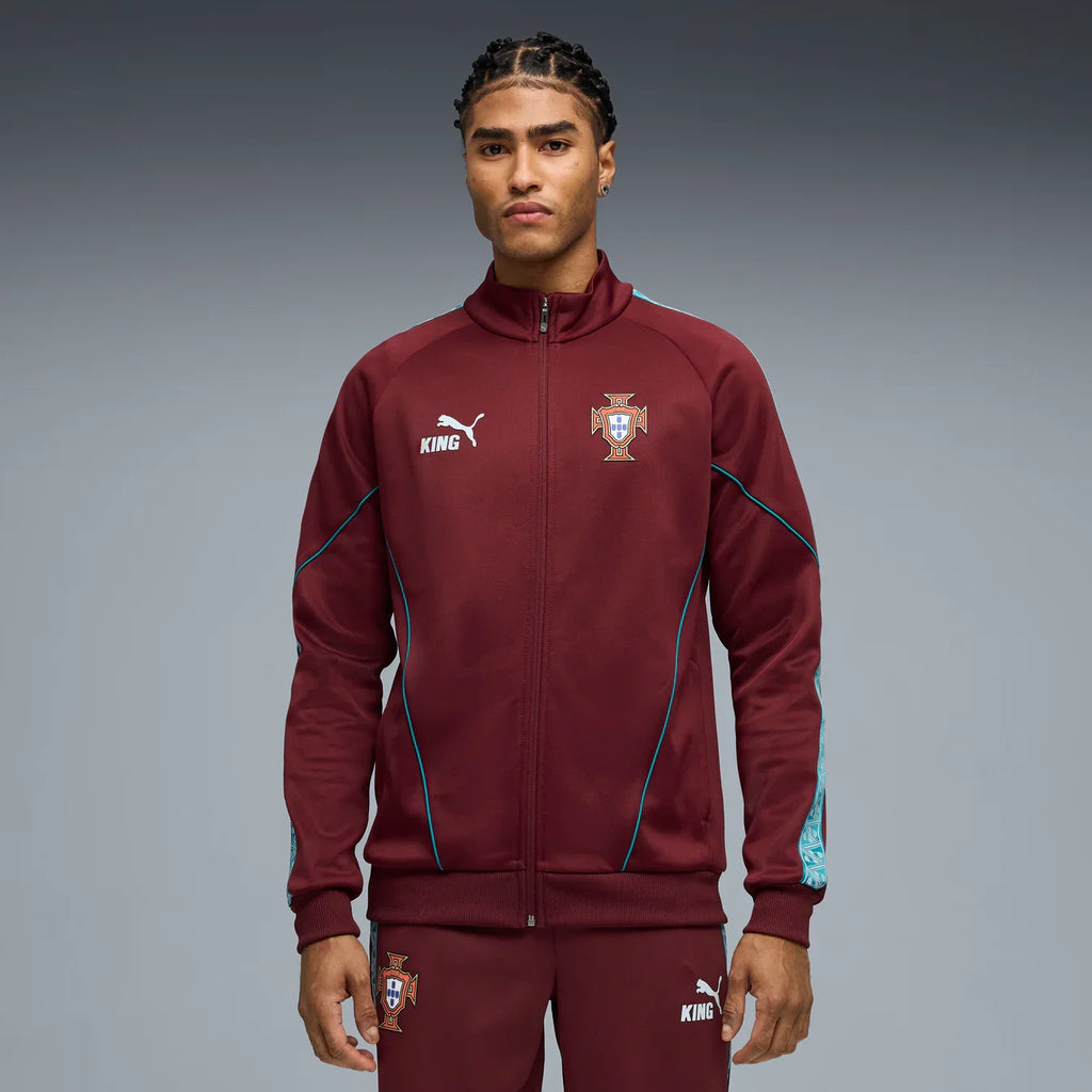 Portugal National Team FIFA Puma Men Burgundy 2026 King Anthem Jacket product image 4, provided for visual reference and