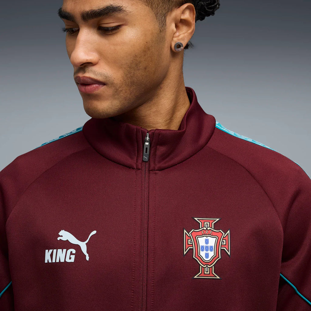 Portugal National Team FIFA Puma Men Burgundy 2026 King Anthem Jacket product image 7, provided for visual reference and