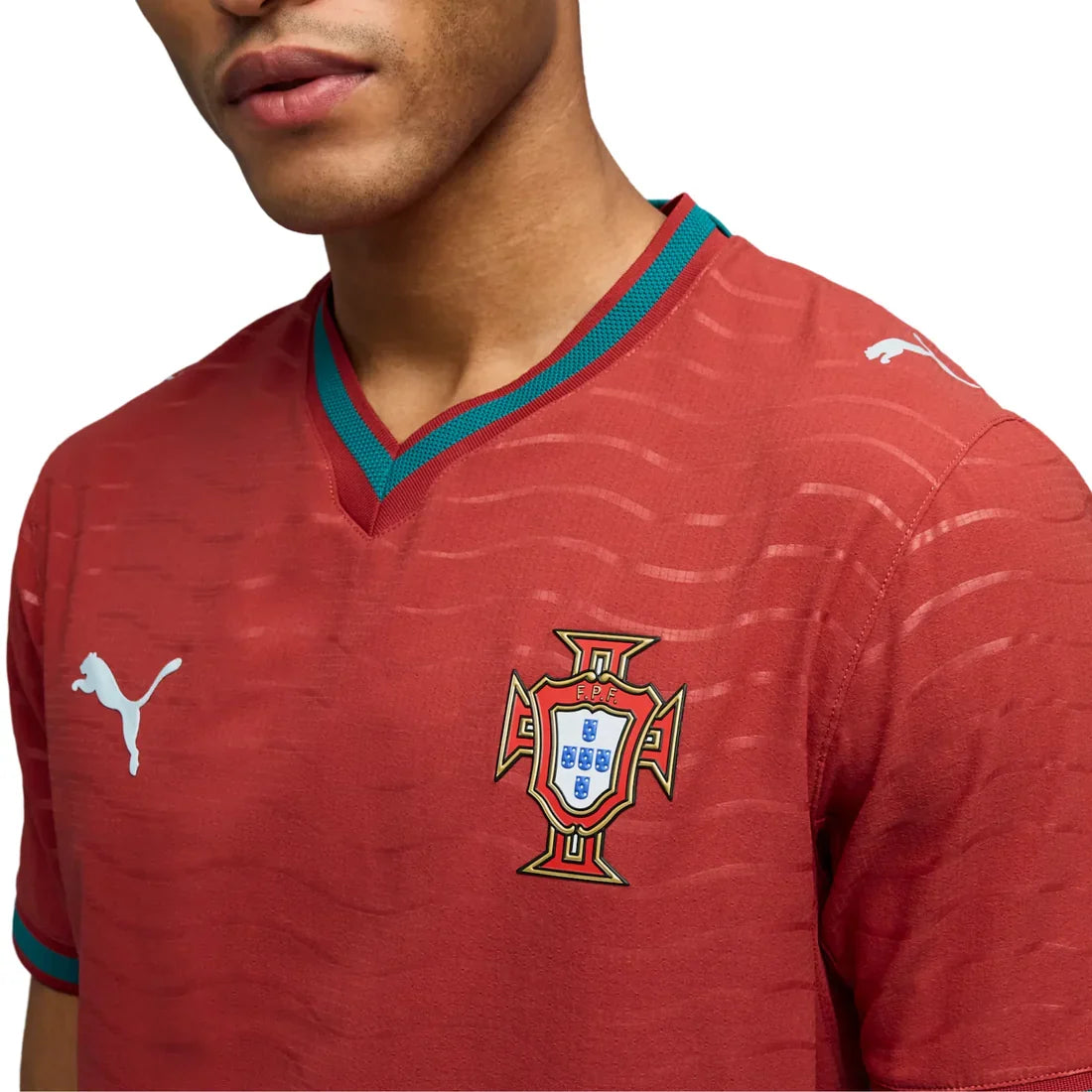 Portugal National Team FIFA Puma Men Red 2026/27 Home Authentic Jersey product image 4, provided for visual reference and