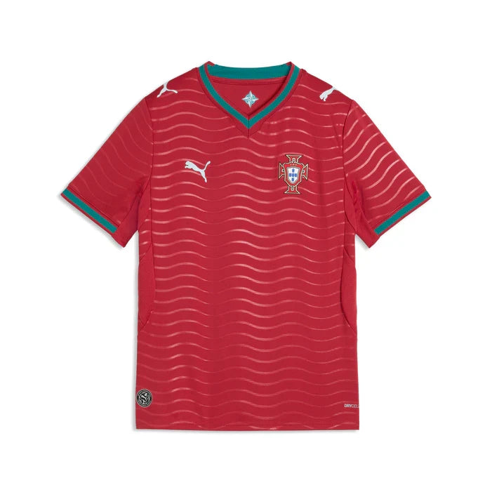 Portugal National Team FIFA Puma Youth Red 2026/27 Home Replica Jersey product image 1, provided for visual reference and
