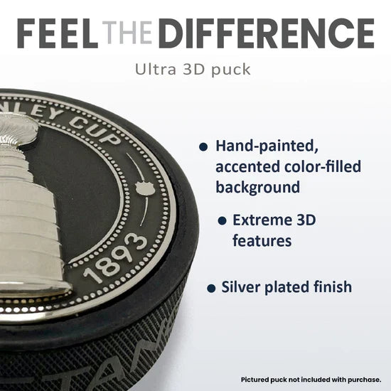 Montreal Canadiens NHL Ultra 3D Stanley Cup Medallion Hockey Puck product image 3, provided for visual reference and product