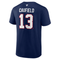 Cole Caufield Montreal Canadiens NHL Fanatics Branded Men Navy 13 Authentic T-Shirt product image 1, provided for visual
