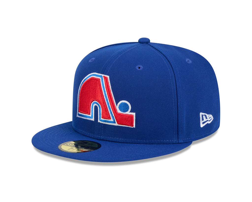 Quebec Nordiques NHL New Era Men Royal Blue 59Fifty Core Fitted Hat product image 1, provided for visual reference and