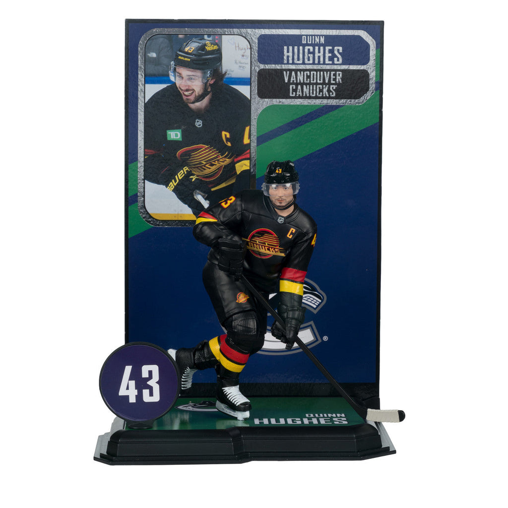 Quinn Hughes Vancouver Canucks NHL McFarlane Toys Alternate Uniform Legacy Series 7" Action Figure product image 1, provided
