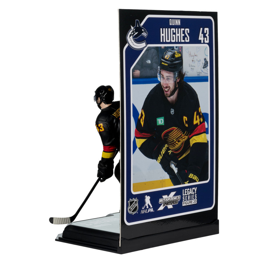 Quinn Hughes Vancouver Canucks NHL McFarlane Toys Alternate Uniform Legacy Series 7" Action Figure product image 6, provided