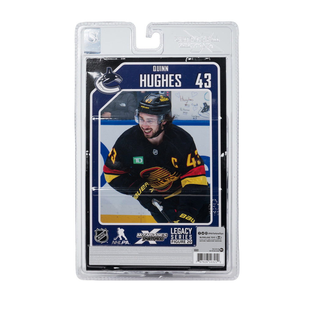 Quinn Hughes Vancouver Canucks NHL McFarlane Toys Alternate Uniform Legacy Series 7" Action Figure product image 8, provided