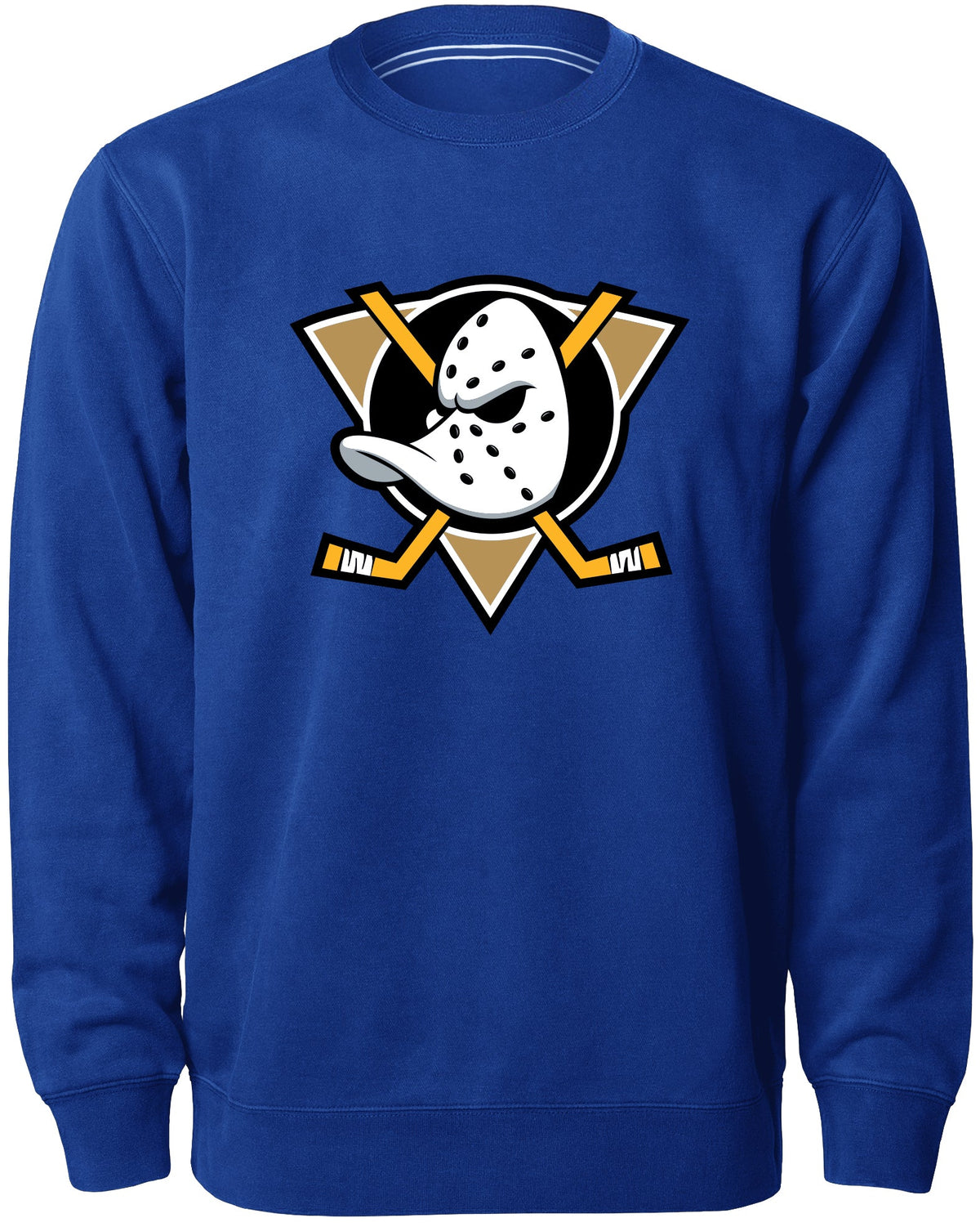 Anaheim Ducks NHL Bulletin Men Royal Twill Logo Express Crew Sweater product image 1, provided for visual reference and