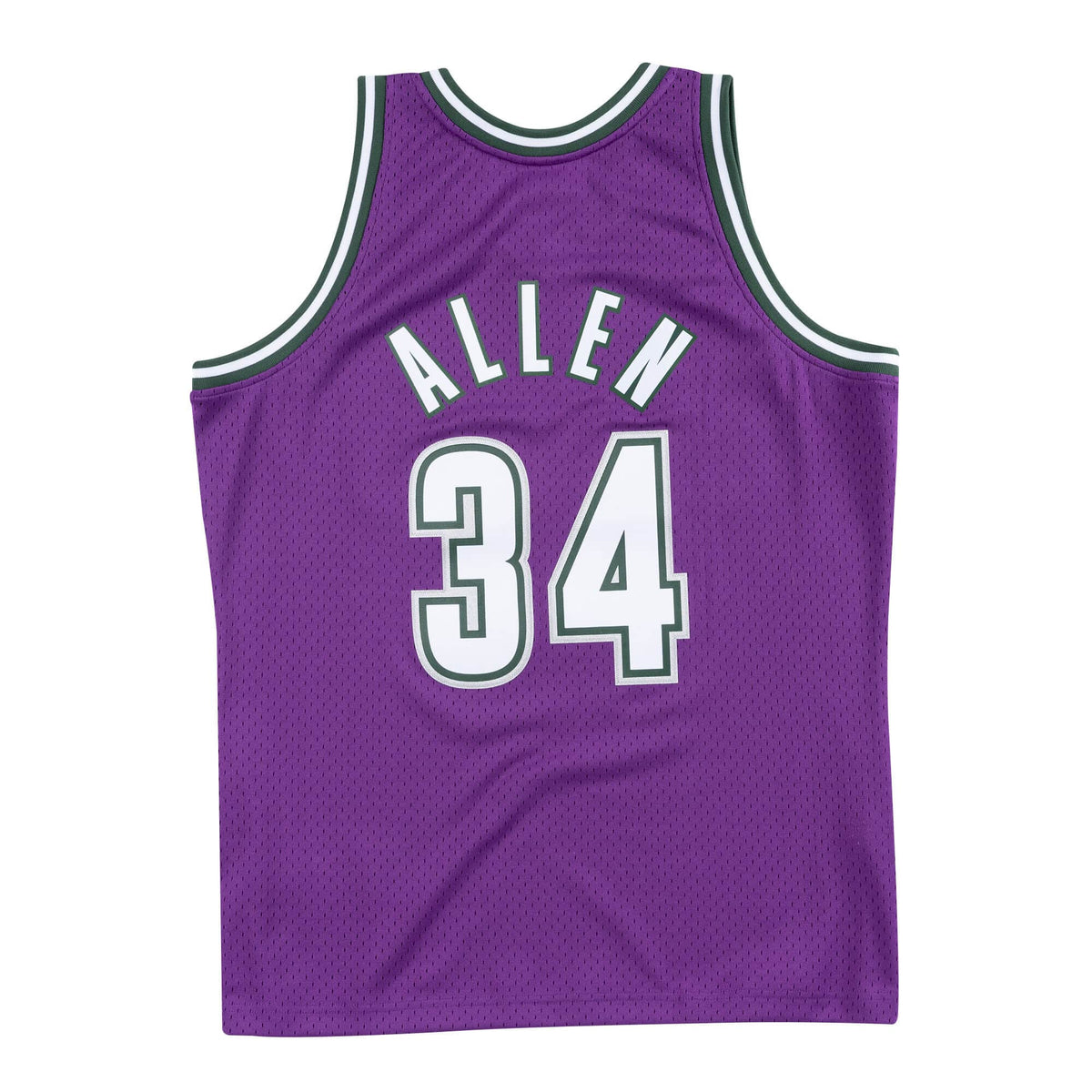 Ray Allen Milwaukee Bucks NBA Mitchell & Ness Men Purple 2000-01 Hardwood Classics Swingman Jersey product image 1, provided
