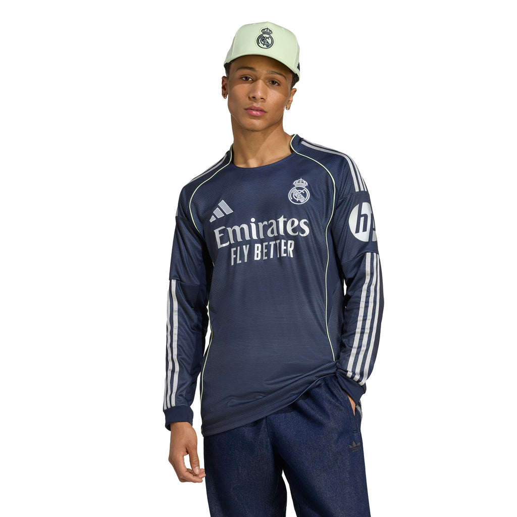 Real Madrid La Liga Adidas Men Navy 2025/26 Replica Long Sleeve Jersey product image 3, provided for visual reference and