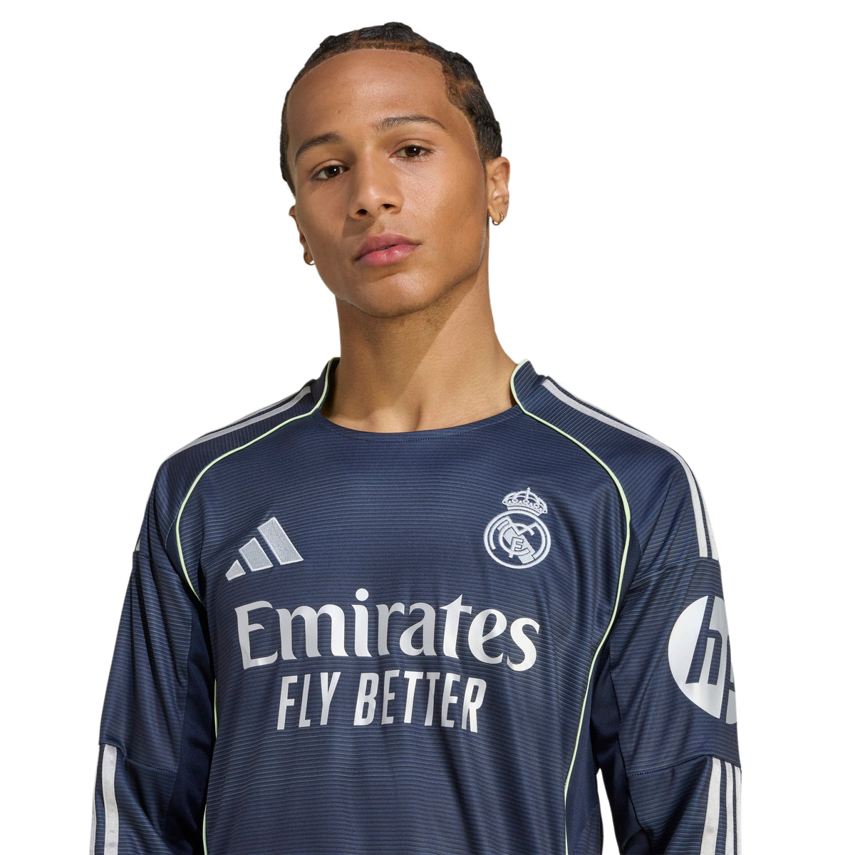 Real Madrid La Liga Adidas Men Navy 2025/26 Replica Long Sleeve Jersey product image 6, provided for visual reference and
