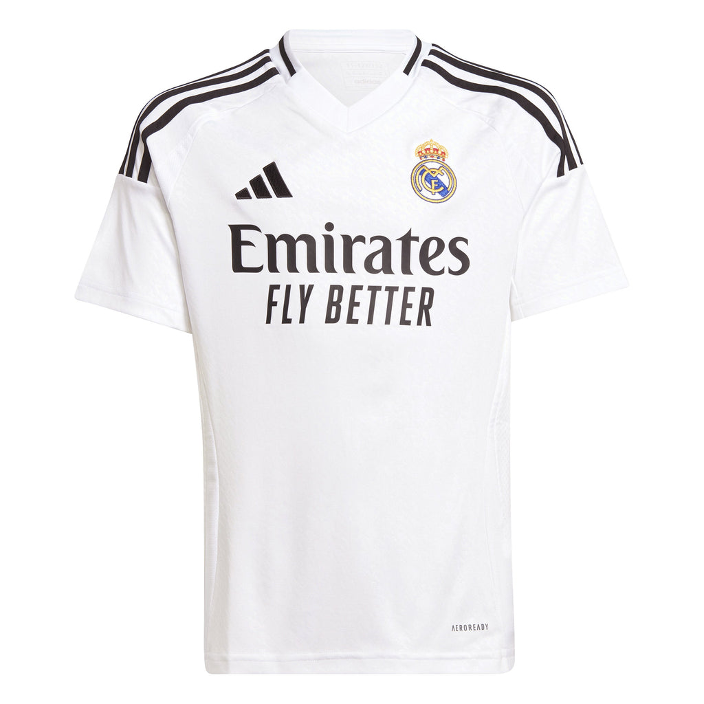 Real Madrid La Liga Adidas Youth White 2024/25 Replica Home Jersey product image 1, provided for visual reference and