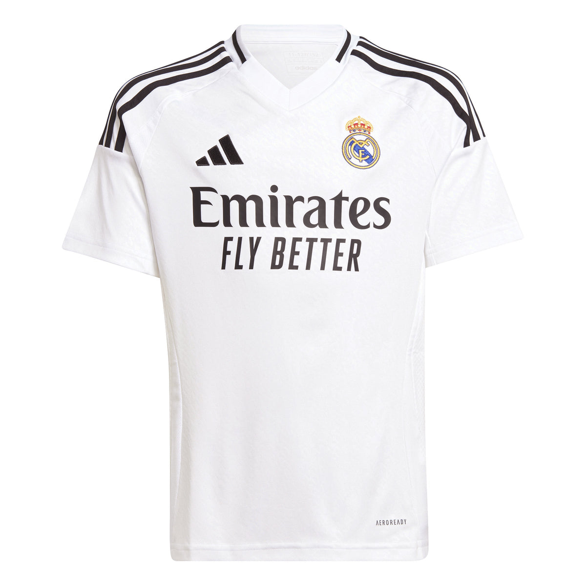 Real Madrid La Liga Adidas Youth White 2024/25 Replica Home Jersey product image 1, provided for visual reference and