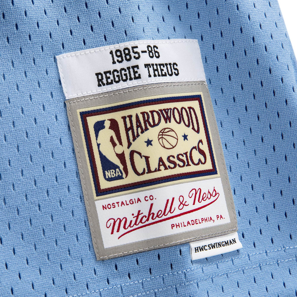 Reggie Theus Sacramento Kings NBA Mitchell & Ness Men Light Blue 1985-86 Hardwood Classics Swingman Jersey product image 4,