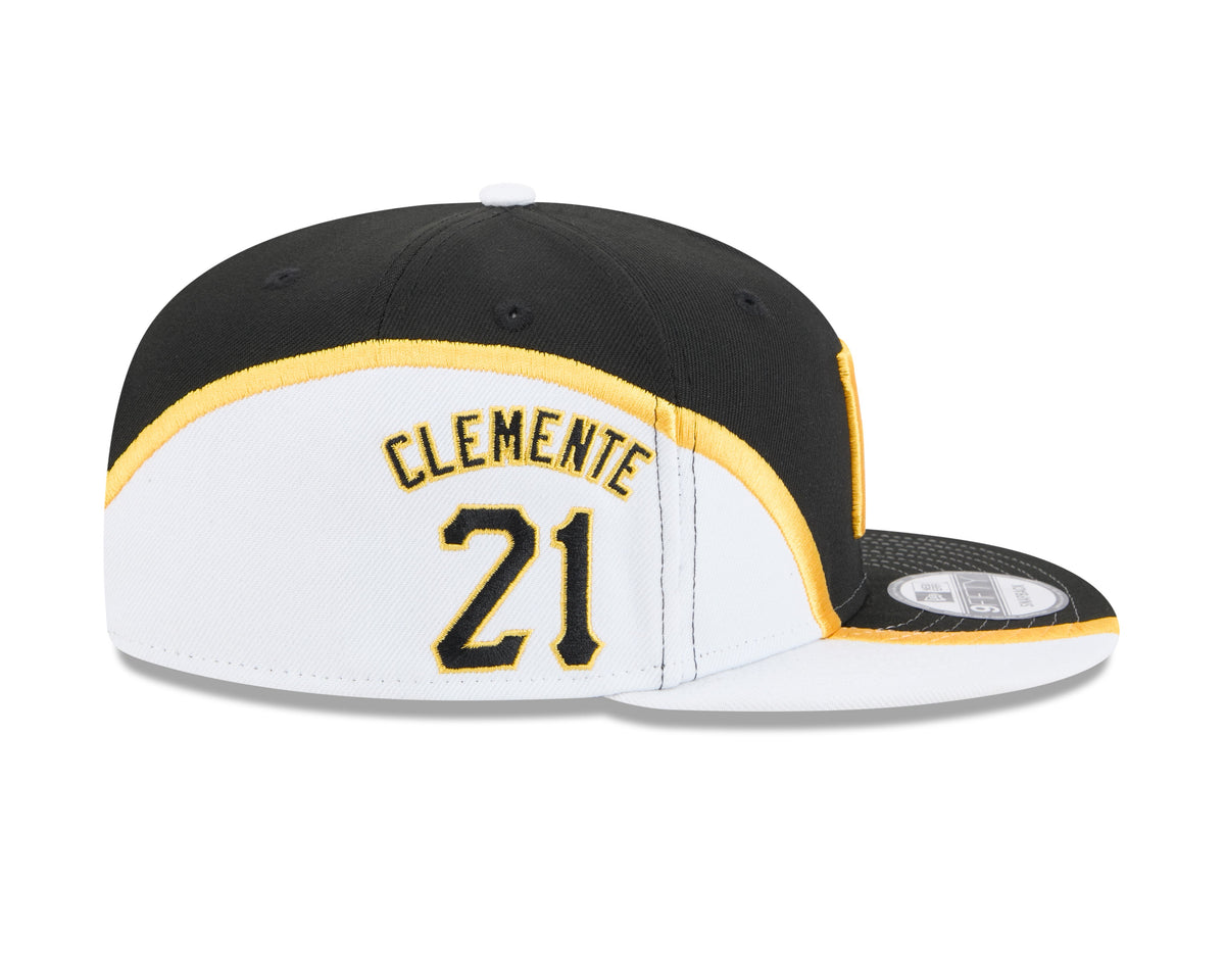 Roberto Clemente Pittsburgh Pirates MLB New Era Men Black/White 9Fifty Name & Number Snapback product image 6, provided for