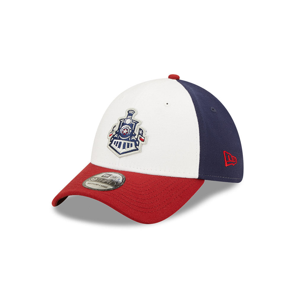 Round Rock Express MiLB New Era Men White/Red 39Thirty Alternate Authentic Collection Stretch Fit Hat product image 1,