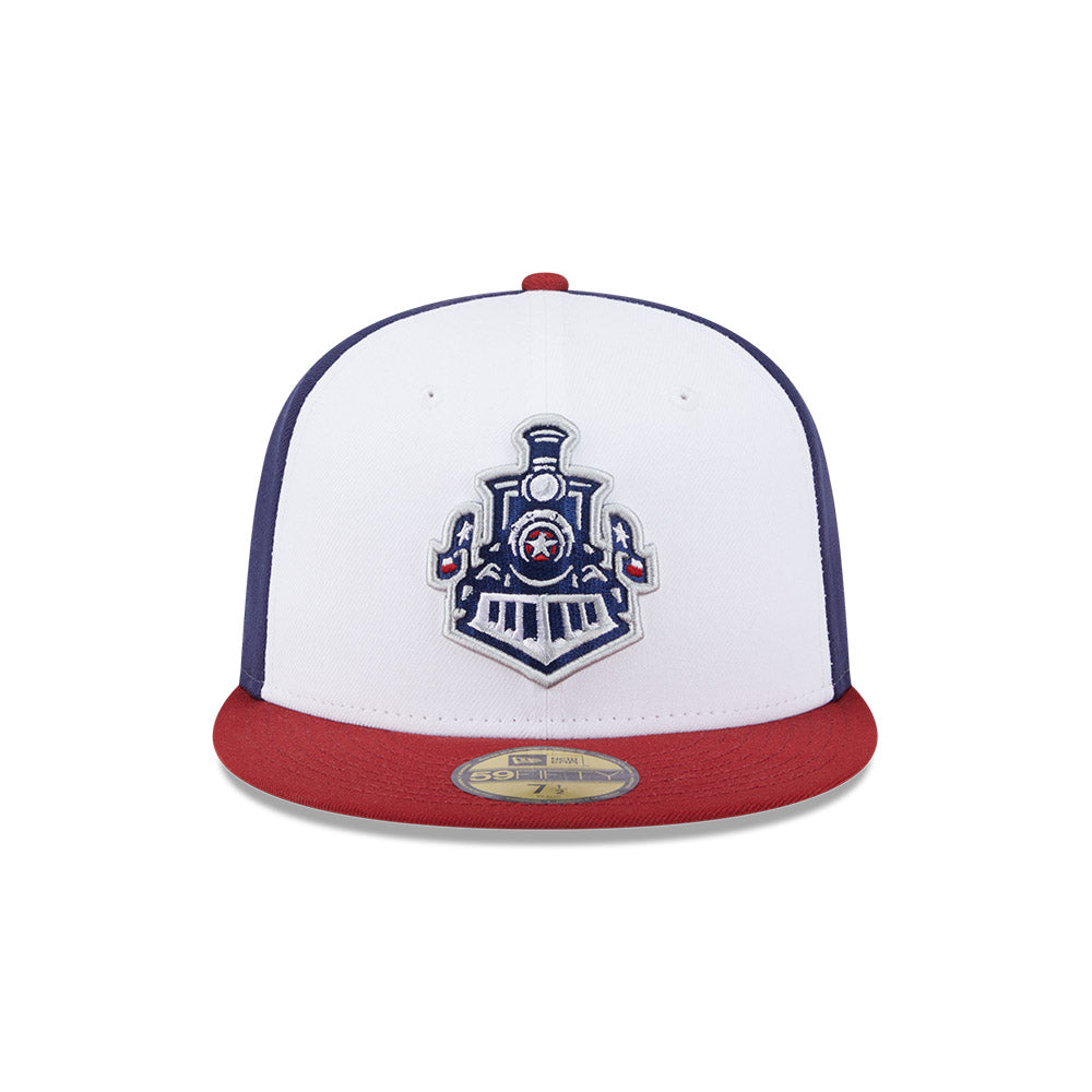 Round Rock Express MiLB New Era Men White/Red 59Fifty Alternate Authentic Collection Fitted Hat product image 3, provided