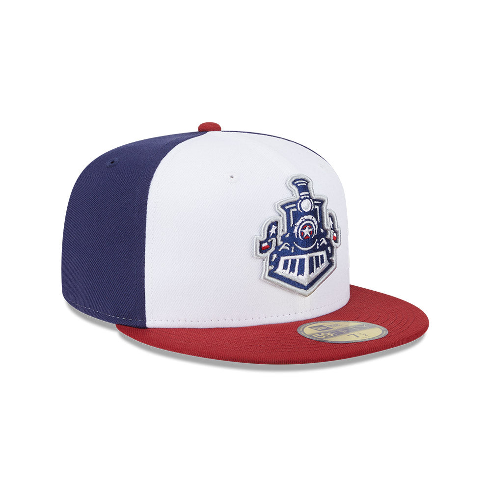 Round Rock Express MiLB New Era Men White/Red 59Fifty Alternate Authentic Collection Fitted Hat product image 4, provided